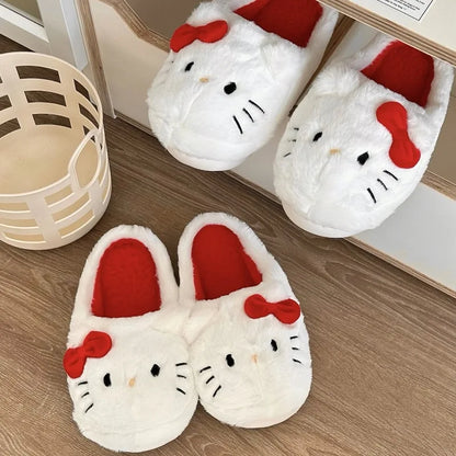 Zapatillas de Felpa Hello Kitty – Comodidad y Ternura para Otoño e Invierno