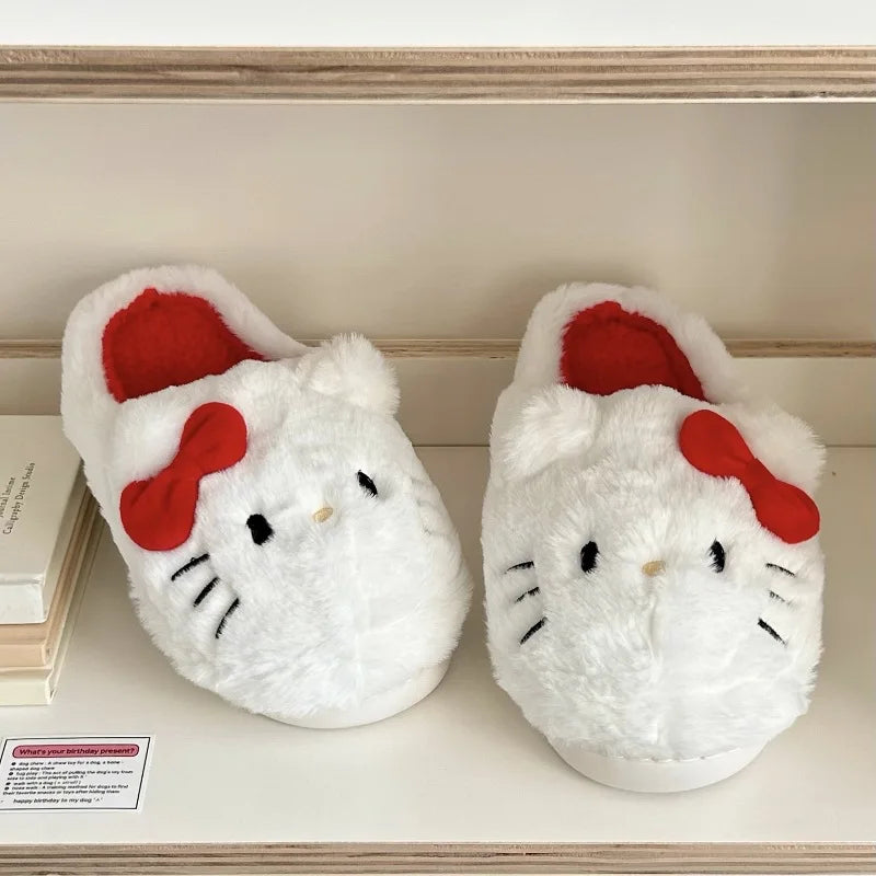 Zapatillas de Felpa Hello Kitty – Comodidad y Ternura para Otoño e Invierno