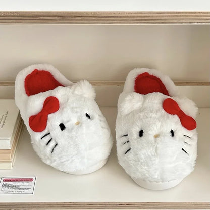 Zapatillas de Felpa Hello Kitty – Comodidad y Ternura para Otoño e Invierno